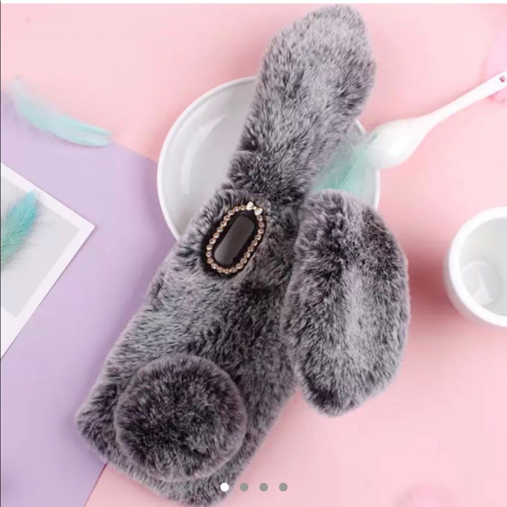 Cute Fluffy Fuzzy Fur Rabbit Bunny Iphone Case